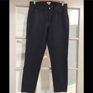 J crew faux leather jeans, 8